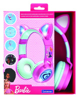 Słuchawki 2w1 Barbie ze świecącymi kocimi uszkami Lexibook HPBTKTBB