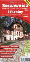 Szczawnica. Plan miasta 1:7000 i Pieniny. Mapa turystyczna 1:70 000. Wodoodporna wyd. 3