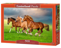Puzzle 500 Horses in Spring Rush CASTOR Castorland