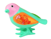 Nakręcany ptak zabawka dla dzieci różne kolory rusza się chodzi