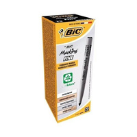 Paczka Marker czarny BIC Marking Fine Pocket ECOlutions pudełko 12szt