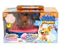 Brudaski w kąpieli piesek Corgi czarno-biały 5el EPEE