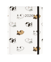 Kalendarz 2026 B6 dzienny Psy