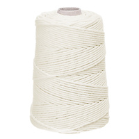 SZNUREK BAWEŁNIANY SKRĘCANY 3MM 100M, ŚMIETANKOWY