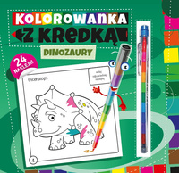 Dinozaury. Kolorowanka z kredką