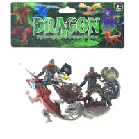 Figurki rycerze i smoki zestaw kreatywny do zabawy dla dzieci 1 sztuka