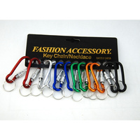 Karabińczyk brelok metalowy 12 sztuk praktyczny dodatek klucze plecak