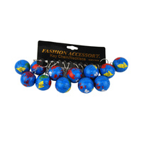 BRELOCZKI ZAWIESZKI BRELOK NA KLUCZE DO KLUCZÓW ZESTAW GLOBUS ZIEMIA 12 SZT