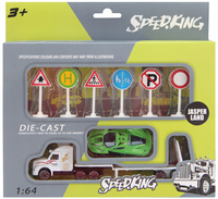 Laweta metalowa samochód z akcesoriami edukacyjna zabawka dla dzieci