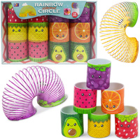 SPRĘŻYNA OWOCE MAGICZNA SPRĘŻYNKA ZRĘCZNOŚCIOWA DLA DZIECI 12 SZTUK