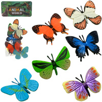 ZESTAW FIGURKI MOTYLE ZWIERZĘTA FIGURKA MOTYLKI 6 SZTUK FIGUREK DLA DZIECI