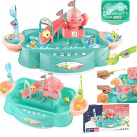 RYBKI GRA ZRĘCZNOŚCIOWA ŁOWIENIE RYBEK NA MAGNES WODA MONTESSORI USB DUŻA