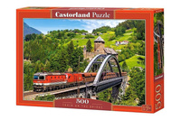 Puzzle 500 Pociąg na moście CASTOR Castorland