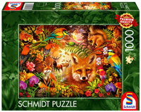 Puzzle 1000 PQ Kwiaty futro i pióra 113386