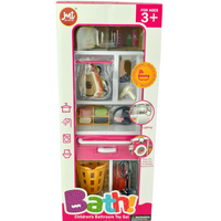 ZESTAW MEBLI ŁAZIENKOWYCH DLA DZIECI AKCESORIA DLA LALEK ŁAZIENKA PREZENT