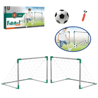 Bramki do piłki nożnej 2 sztuki z piłką treningową zestaw dla dzieci