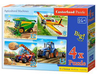 Puzzle x 4 - Maszyny rolnicze CASTOR Castorland