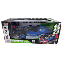 Zdalnie Sterowany Samochód Sportowy RC Światła Dźwięki Prezent Dla Dzieci