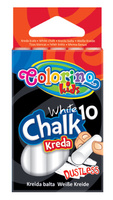 Colorino kids kreda biała bezpyłowa 10 sztuk