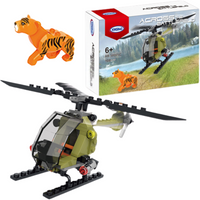 KLOCKI ACROSS BATTLEFIELD POJAZDY HELIKOPTER ŁÓDŹ ZABAWKA EDUKACYJNA DZIECI