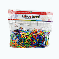 Klocki edukacyjne układanka kreatywna zestaw 293 elementy w folii