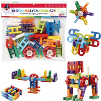 KLOCKI MAŁYCH GENIUSZY KONSTRUKCYJNE DRABINKI 40EL