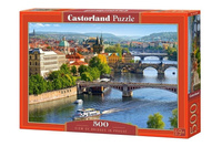 Puzzle 500 View of Bridges in Prague CASTOR Castorland