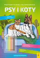 Psy i koty. Fantastyczne kolorowanki