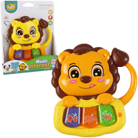 Pianinko muzyczne lew dla dzieci interaktywne zabawka edukacyjna