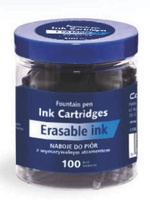 NABOJE DO PIÓRA WYMAZYWALNEGO - 100 SZT SŁOIK /6/