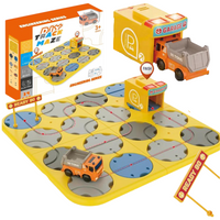 Zestaw Labirynt Drogowy Budowanie Trasy Garaż Ciężarówka Światło Dźwięk