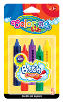 Colorino kids kredki do kąpieli 5 kolorów wanna do wody dla dziecka