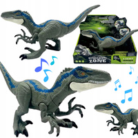 Interaktywny Dinozaur Chodzący Ryczy Świecące Oczy LED Dźwięk Prezent