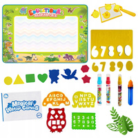 Mata Wodna Dino Dinozaury Zestaw Z Wałeczkiem Stempelkami Pisaki Szablon