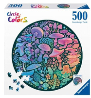 Puzzle 2D 500 Paleta kolorów. Grzyby Ravensburger