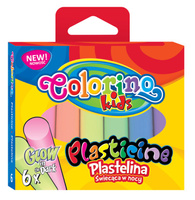 Colorino kids plastelina 6 kolorów świecące w ciemności