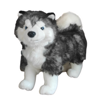 Maskotka Pies Husky Stojący Duży Pluszak 32cm Miękka Przytulanka Miś Piesek