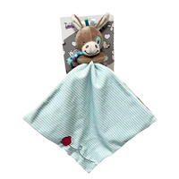 Miluś Osiołek Pluszak Niebieski Kocyk 25x25 Cm Maskotka Dla Najmłodszych