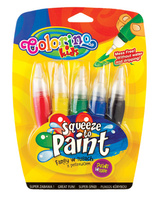 Colorino kids farby w tubach z pędzelkiem 5 kolorów