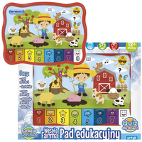 TABLET EDUKACYJNY WESOŁA FARMA PIANINKO QUIZ NAUKA