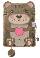 Pamiętnik z kłódką 3D "włochacz" A5 96 kartek MY LITTLE FRIEND, OTTER