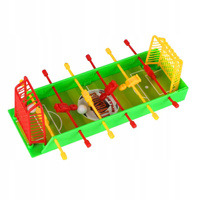 Zestaw Do Gry Mini Piłkarzyki Piłki Gracze Boisko Gra Zręcznościowa