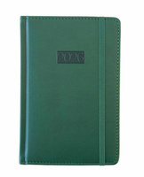 Kalendarz 2026 A5 LUX dzienny zielony V1 K-A5D L