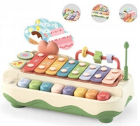 DUŻE CYMBAŁKI KLAWIATURA DLA DZIECKA TĘCZOWE EDU +