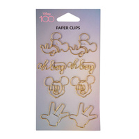 DISNEY 100 - KLIPY DO PAPIERU 8 SZT. MIX