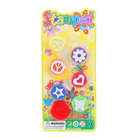 Pieczątki drewniane dla dzieci kreatywna zabawa edukacyjna zestaw