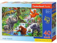 Puzzle 40 maxi - Jungle Animals CASTOR Castorland