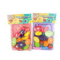 Drewniane Owoce Do Krojenia Na Tacy Zestaw Edukacyjny Dla Dzieci Prezent