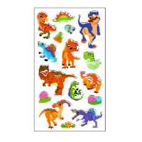 Naklejki dinozaury zestaw edukacyjny dla dzieci kreatywne dekoracje