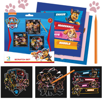 ZDRAPKA ARTYSTYCZNA PSI PATROL ZESTAW DO MALOWANIA METODĄ SCRATCH 